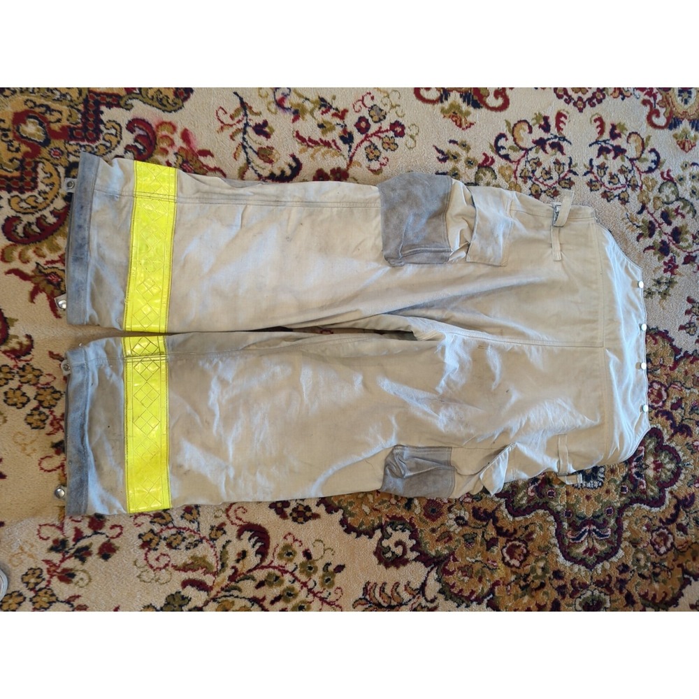 Retired Firefighter Gear Turnout Pants FIRE USED Size 46 X 28 SHELL ONLY!! - Picture 8 of 8